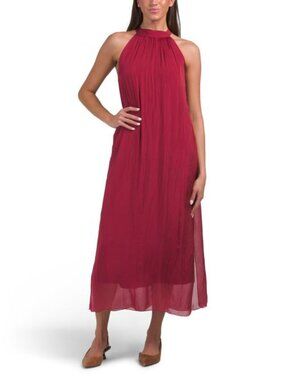 ROSEMARINE Made In Italy Sleeveless Halter Dress